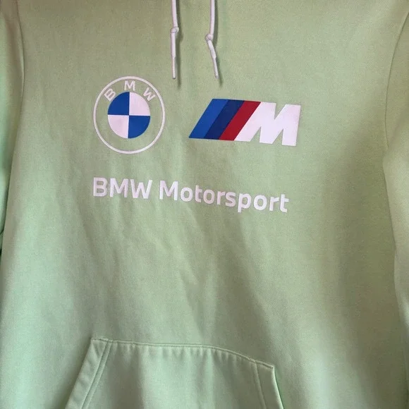 Puma BMW Motorsport Hoodie Pullover Graphic Logo Activewear Mens Size S - Picture 2 of 7